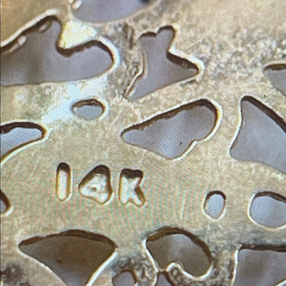 14K Gold Filigree Square Statement Earrings - Women Jewelry - Picture 12 of 14
